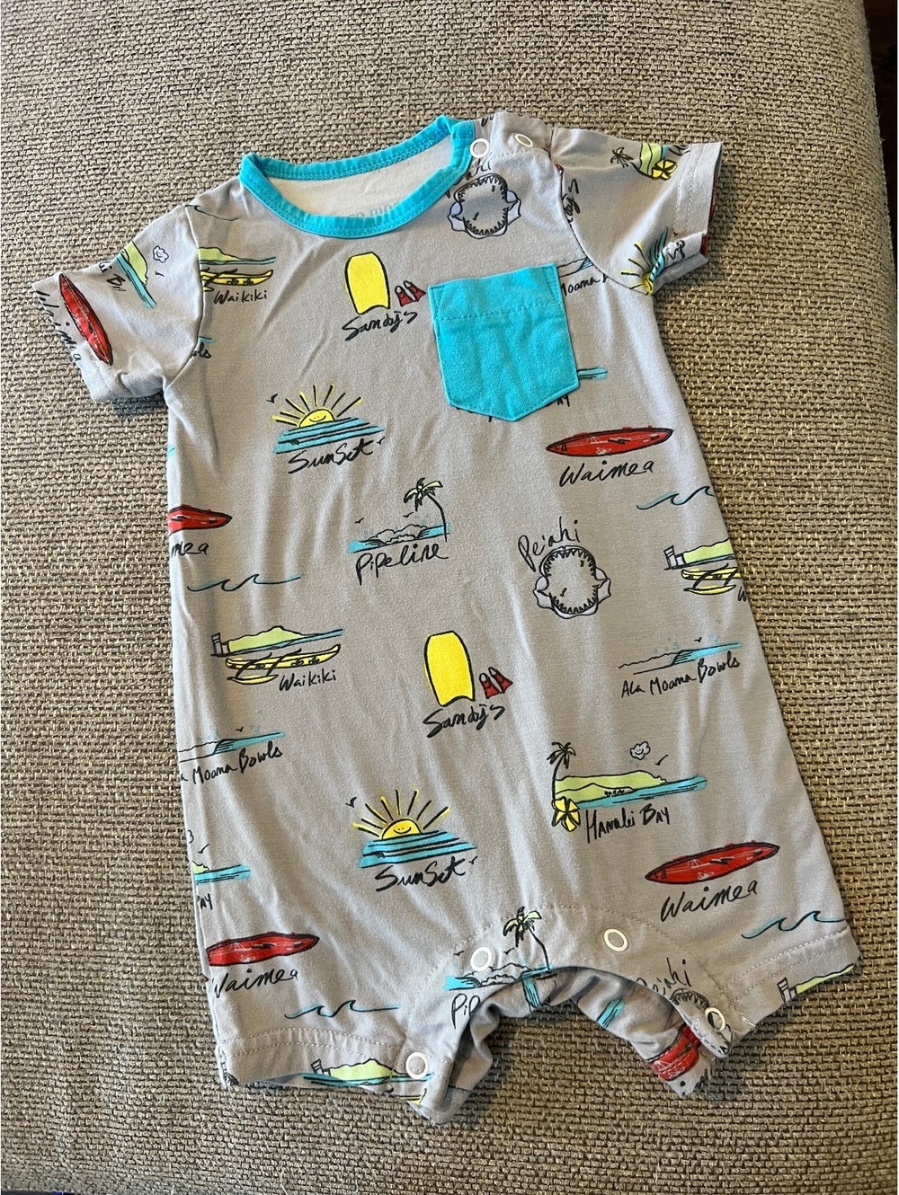 Coco Moon Surf Report Shortie Romper